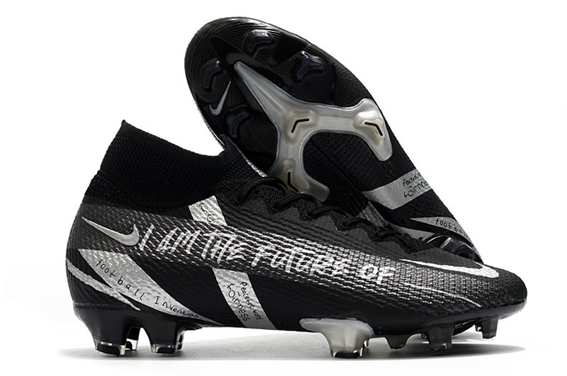 Scarpe Nike Mercurial Superfly VII Elite FG Nero Argento