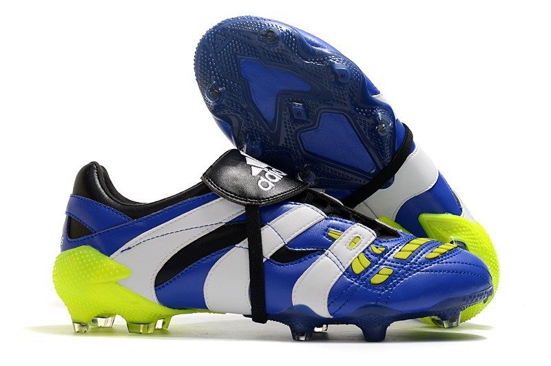 adidas Predator Accelerator FG Scarpe da Calcio Blu Bianco Giallo