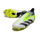 Adidas Predator Accuracy+ FG Bianco Nero Core Limone Lucido