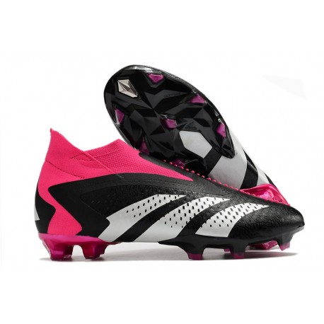 adidas Predator Accuracy + FG Nero Core Bianco Rosa Shock Team