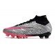 Nike Air Zoom Mercurial Superfly IX Elite AG Rosa Argento Nero