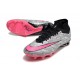 Nike Air Zoom Mercurial Superfly IX Elite AG Rosa Argento Nero