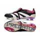 Scarpe da calcio Predator Elite Foldover Tongue FG Nero Bianco Viola