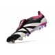 Scarpe da calcio Predator Elite Foldover Tongue FG Nero Bianco Viola