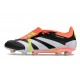 Scarpe da calcio Predator Elite Foldover Tongue FG Nero Core Bianco Rosso Solare