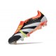 Scarpe da calcio Predator Elite Foldover Tongue FG Nero Core Bianco Rosso Solare