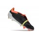 Scarpe da calcio Predator Elite Foldover Tongue FG Nero Core Bianco Rosso Solare