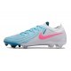 Nike Phantom Luna ii Elite Low FG Bianco Blu Rosa