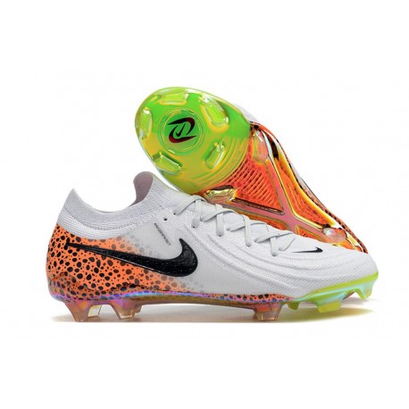 Scarpa da Calcio Nike Phantom GX Elite FG Bianco Nero Arancione