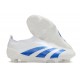 Scarpe da Calcio adidas Predator Elite Senza Lacci FG Bianco Blu