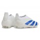 Scarpe da Calcio adidas Predator Elite Senza Lacci FG Bianco Blu