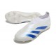 Scarpe da Calcio adidas Predator Elite Senza Lacci FG Bianco Blu