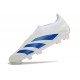 Scarpe da Calcio adidas Predator Elite Senza Lacci FG Bianco Blu