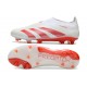 Scarpe da Calcio adidas Predator Elite Senza Lacci FG Bianco Rosso