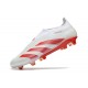 Scarpe da Calcio adidas Predator Elite Senza Lacci FG Bianco Rosso