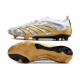 Scarpe da Calcio adidas Predator Elite Senza Lacci FG Oro Bianco Grigio