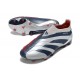 Scarpe da Calcio adidas Predator Elite Senza Lacci FG Argento Nero Rosso