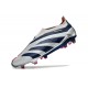 Scarpe da Calcio adidas Predator Elite Senza Lacci FG Argento Nero Rosso