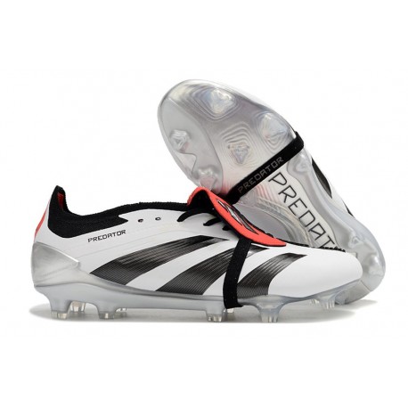 adidas Predator Elite Foldover Tongue FG Bianco Nero Rosso