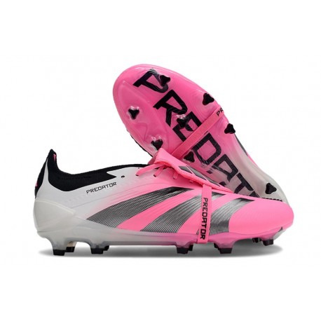 adidas Predator Elite Foldover Tongue FG Rosa Bianco Nero