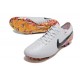 Nike Tiempo Legend X Elite FG Bianco Nero Arancione