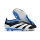 Scarpe da Calcio adidas Predator Elite Senza Lacci FG Nero Bianco Blu