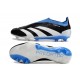 Scarpe da Calcio adidas Predator Elite Senza Lacci FG Nero Bianco Blu