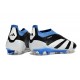 Scarpe da Calcio adidas Predator Elite Senza Lacci FG Nero Bianco Blu