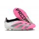 Scarpe da Calcio adidas Predator Elite Senza Lacci FG Rosa Bianco Nero