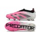 Scarpe da Calcio adidas Predator Elite Senza Lacci FG Rosa Bianco Nero