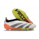 Scarpe adidas Predator Elite Senza Lacci FG Bianco Nero Arancione