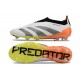 Scarpe adidas Predator Elite Senza Lacci FG Bianco Nero Arancione