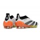 Scarpe adidas Predator Elite Senza Lacci FG Bianco Nero Arancione