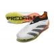 Scarpe adidas Predator Elite Senza Lacci FG Bianco Nero Arancione