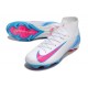 Nike Zoom Mercurial Superfly 10 Elite FG Bianco Blu Rosa