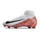 Nike Zoom Mercurial Superfly 10 Elite FG Bianco Nero Arancio