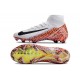 Nike Zoom Mercurial Superfly 10 Elite FG Bianco Nero Arancio