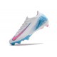 Nike Air Zoom Mercurial Vapor 16 Elite FG Bianco Blu Rosa