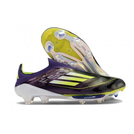 Scarpe adidas F50+ Senza Lacci FG Unity Viola Bianco Limone Lucido