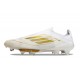 Scarpe adidas F50+ Senza Lacci FG Ftwr Bianco Oro Met Ftwr Bianco