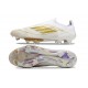 Scarpe adidas F50+ Senza Lacci FG Ftwr Bianco Oro Met Ftwr Bianco