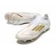 Scarpe adidas F50+ Senza Lacci FG Ftwr Bianco Oro Met Ftwr Bianco