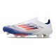 Scarpe adidas F50+ Senza Lacci FG Ftwr Bianco Rosso Solare Blu Lucido