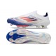 Scarpe adidas F50+ Senza Lacci FG Ftwr Bianco Rosso Solare Blu Lucido