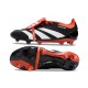 adidas Predator Elite Foldover Tongue FG Nero Core Bianco Rosso Solare