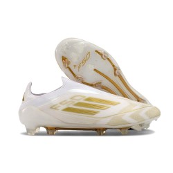 Adidas Scarpa da Calcio F50 Elite LL FG Ftwr Bianco Oro Met Ftwr Bianco