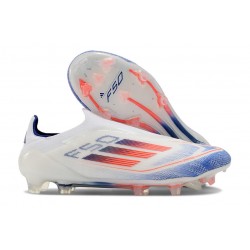 Adidas Scarpa da Calcio F50 Elite LL FG Bianco Blu Lucido Rosso Solare