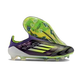 Adidas Scarpa Calcio F50 Elite LL FG Unity Viola Bianco Limone Lucido