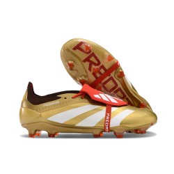 adidas Predator 24 Elite Tongue FG Oro Met Bianco