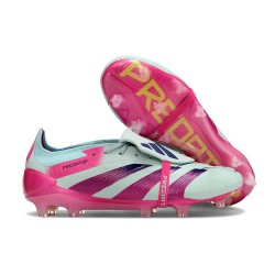 adidas Predator 24 Elite Tongue FG Almost Blu Lucid Rosa Semi Giallo Solare